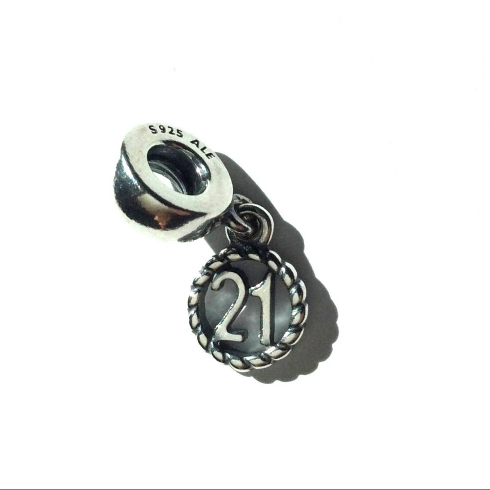 Pandora charm 21st birthday dangle charm